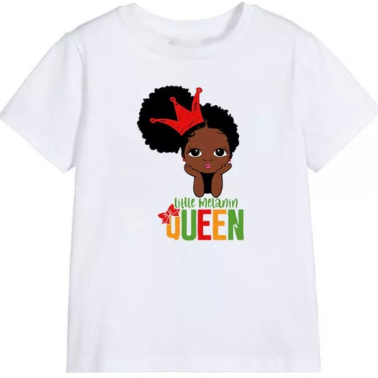 Little Melanin Queen T-Shirts (1 puff)