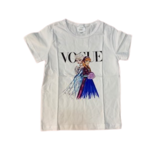 Princess Vogue T- Shirts (Elsa & Ana)