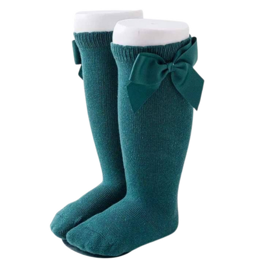 Knee High Bow Socks *Green*