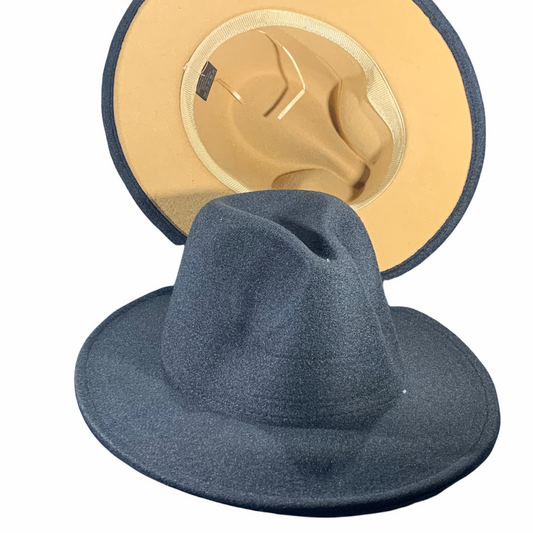 Black/Camel Fedora