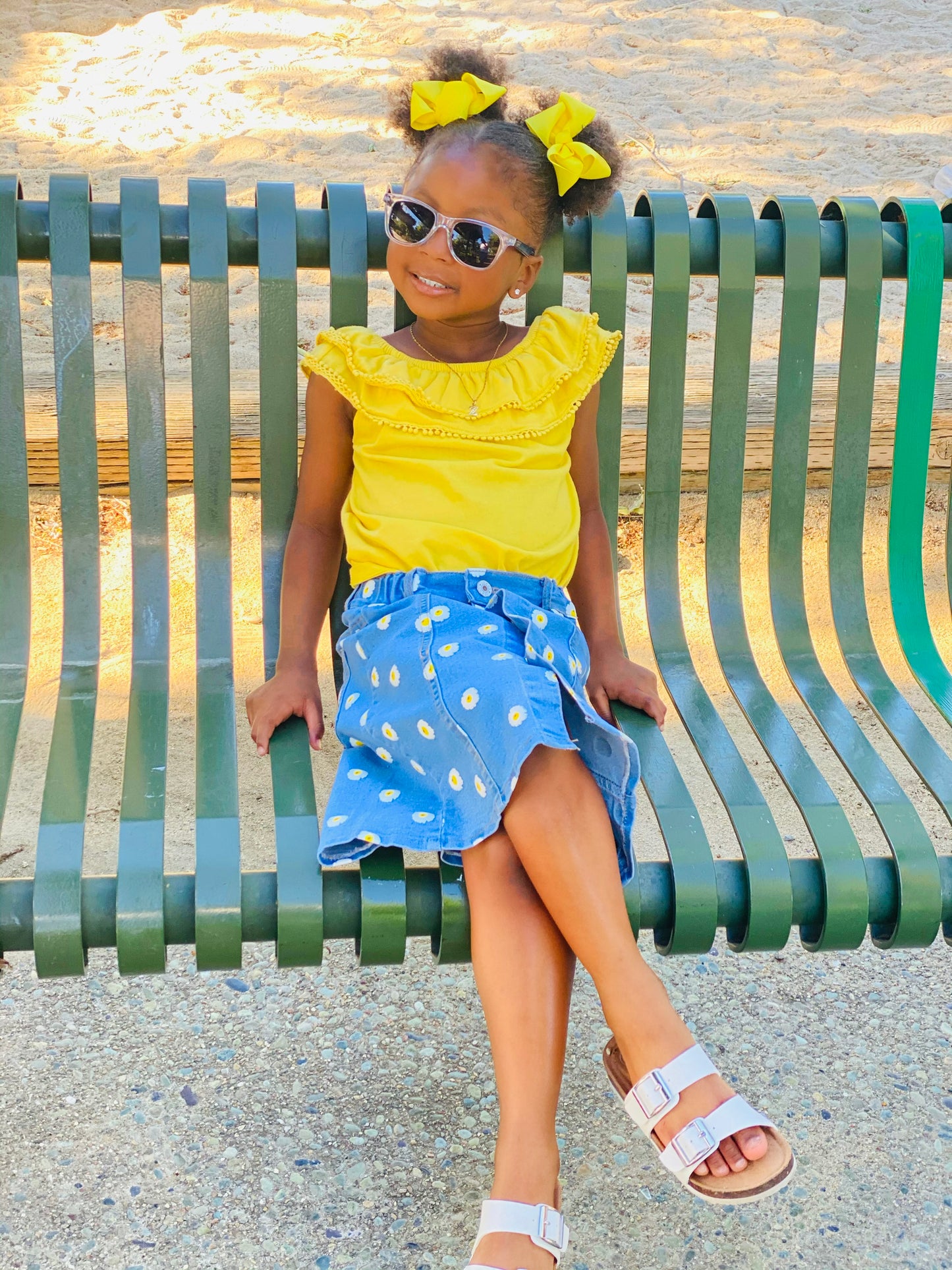 Daisies & Denim Skirt