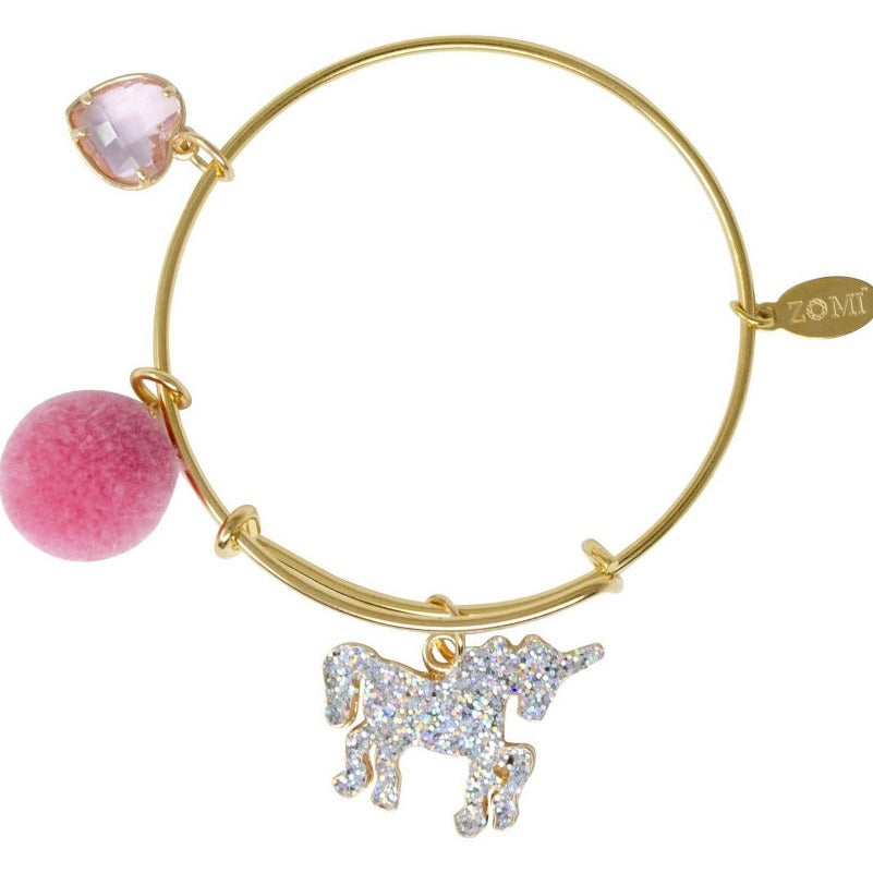 Unicorn & Heart Bangle